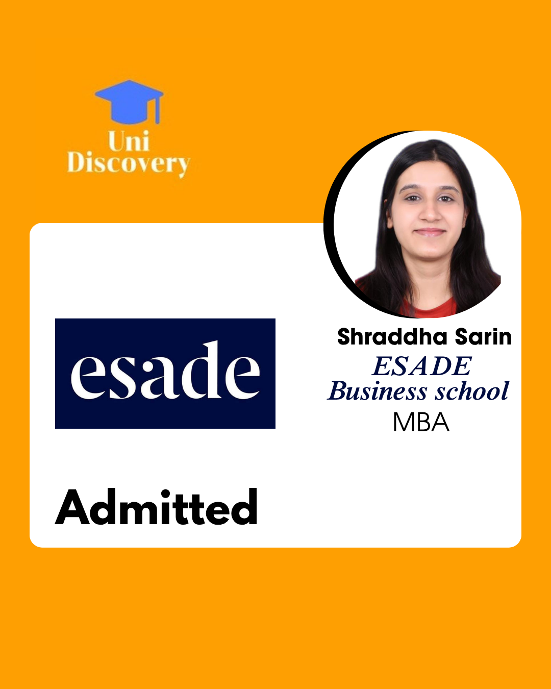 Uni Discovery Admit